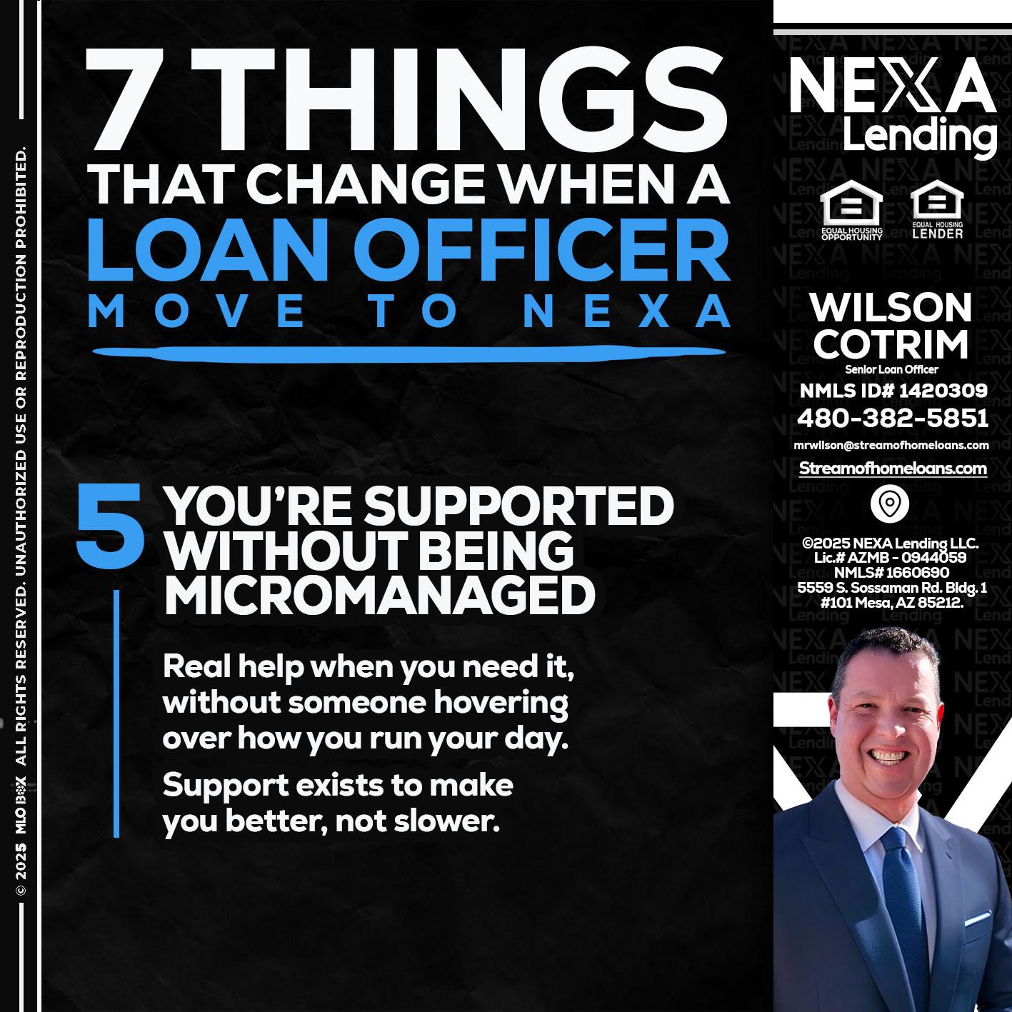 7 THINGS (5) - Wilson Cotrim -Senior Loan Officer
