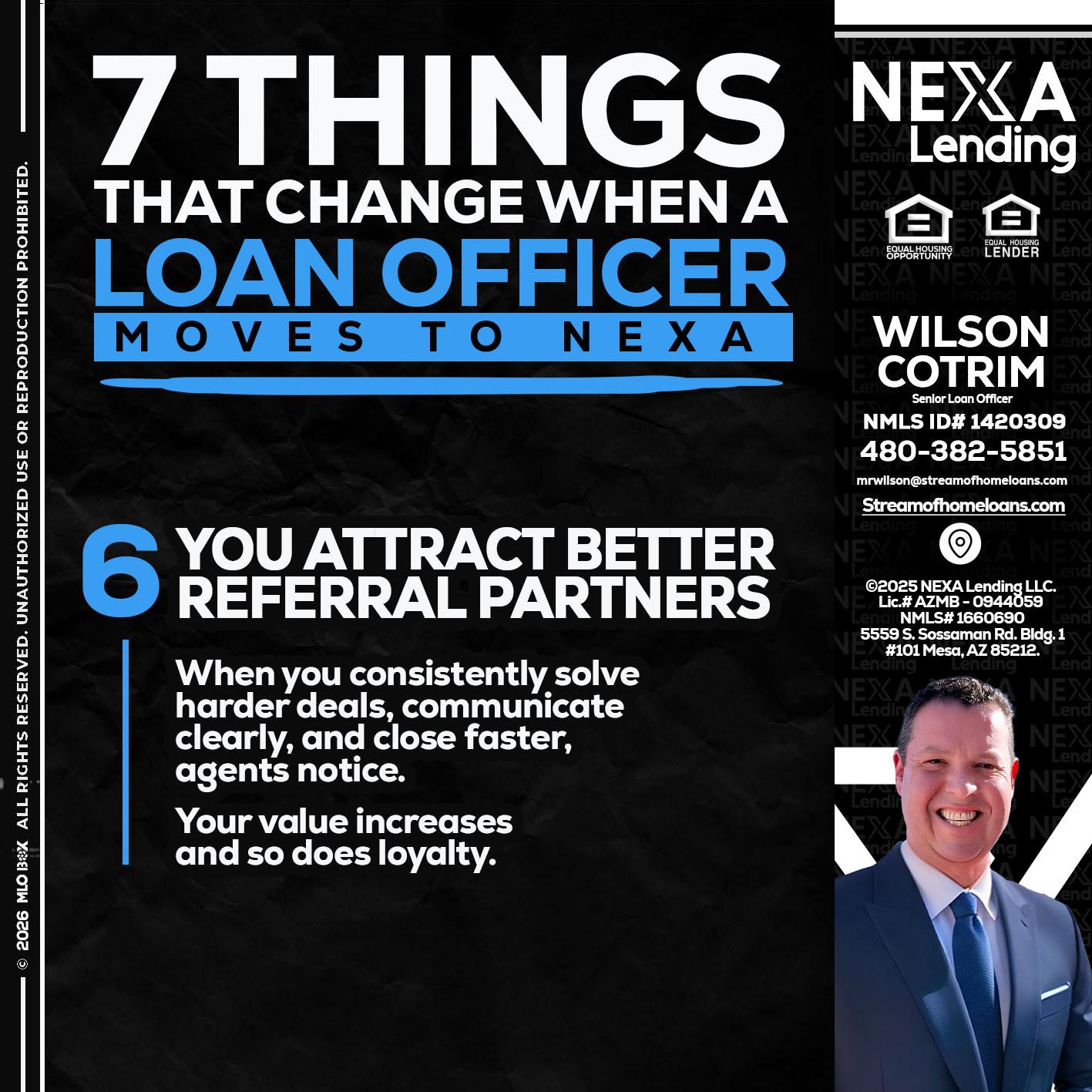 7 THINGS (6) - Wilson Cotrim -Senior Loan Officer