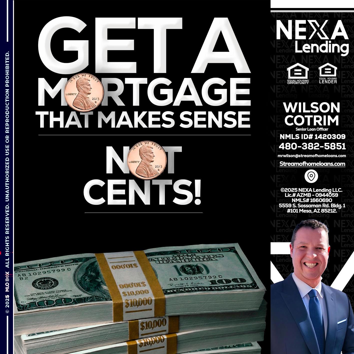 get a mortgage - Wilson Cotrim -Senior Loan Officer