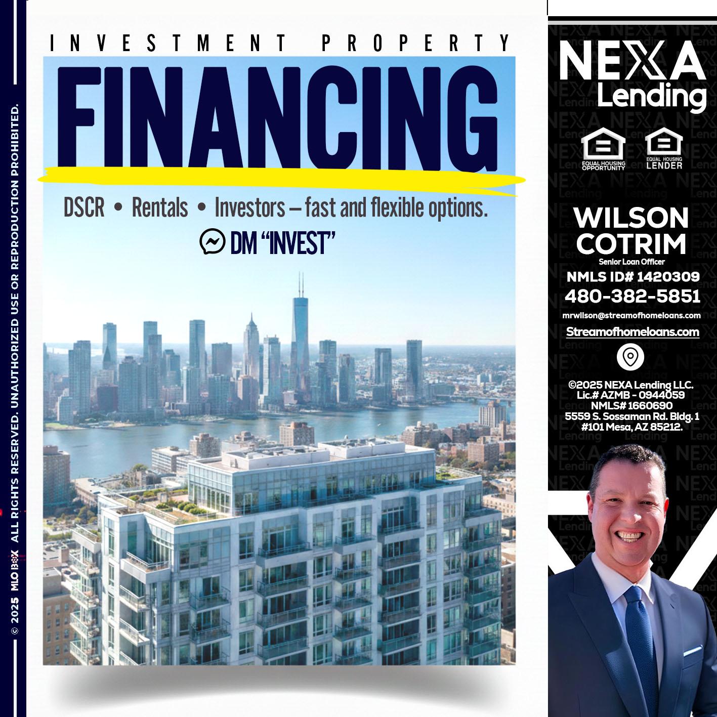 FINANCING - Wilson Cotrim -Senior Loan Officer