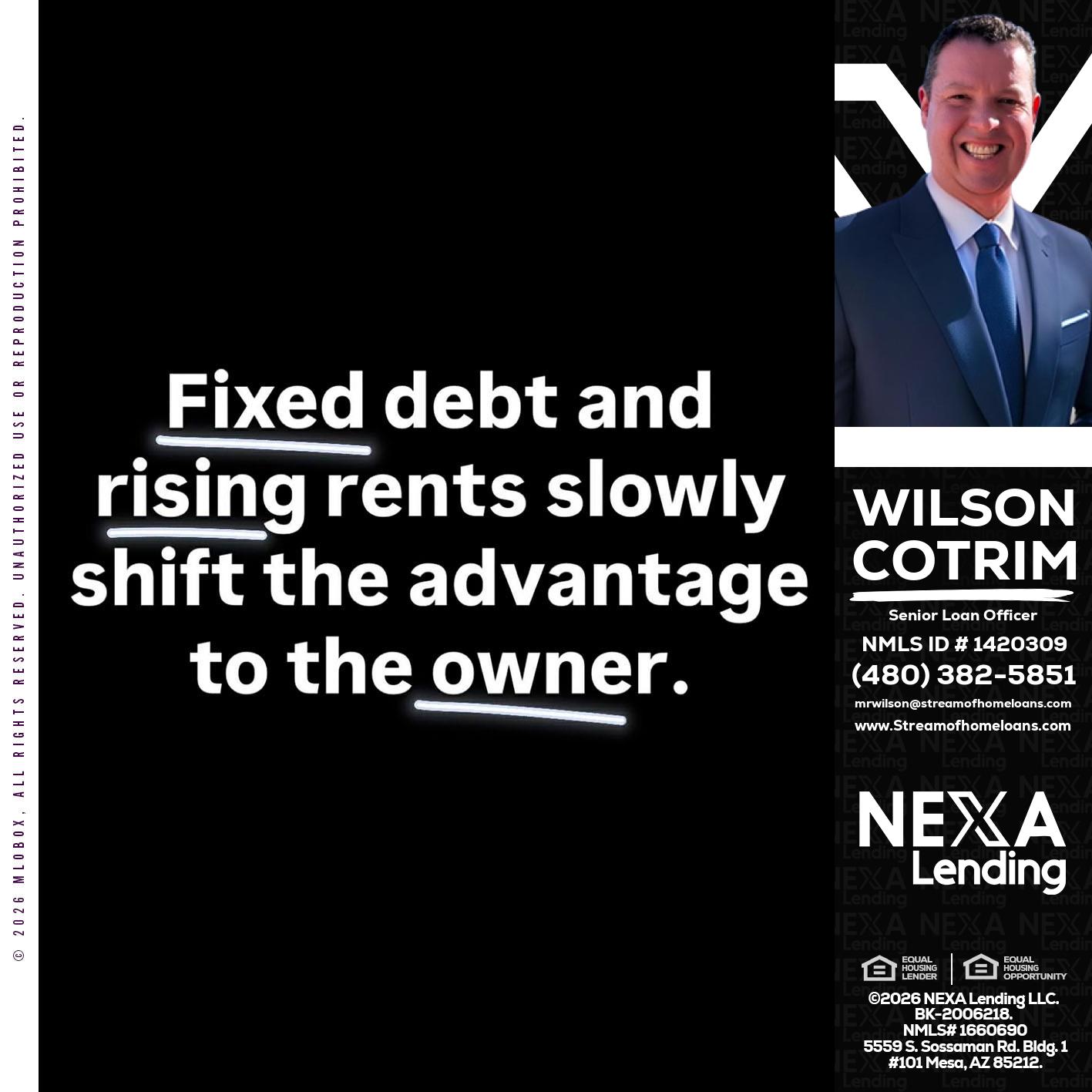 FIXED DEBT - Wilson Cotrim -Senior Loan Officer