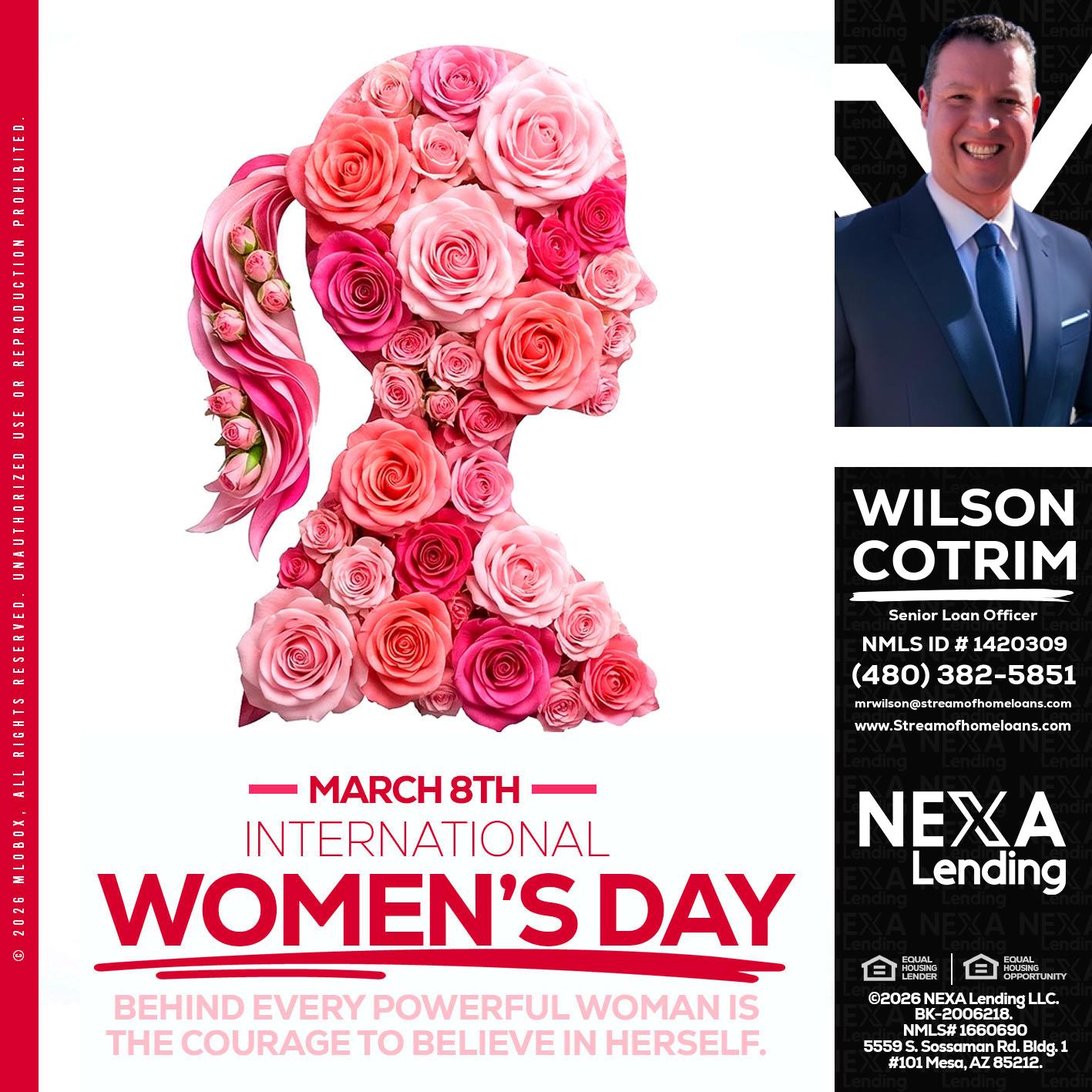 MARCH 8TH - Wilson Cotrim -Senior Loan Officer