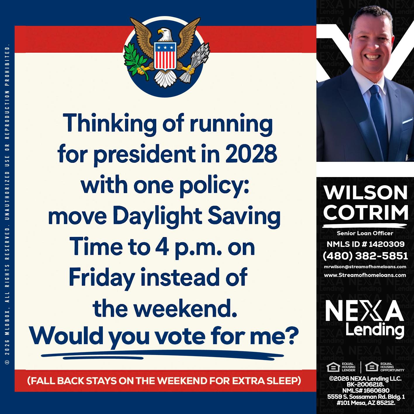 THINKING OF RUNING - Wilson Cotrim -Senior Loan Officer