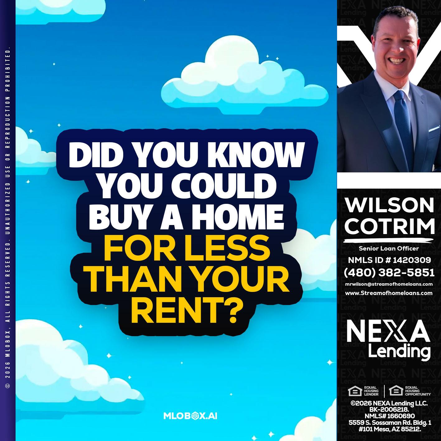 DID YOU KNOW - Wilson Cotrim -Senior Loan Officer