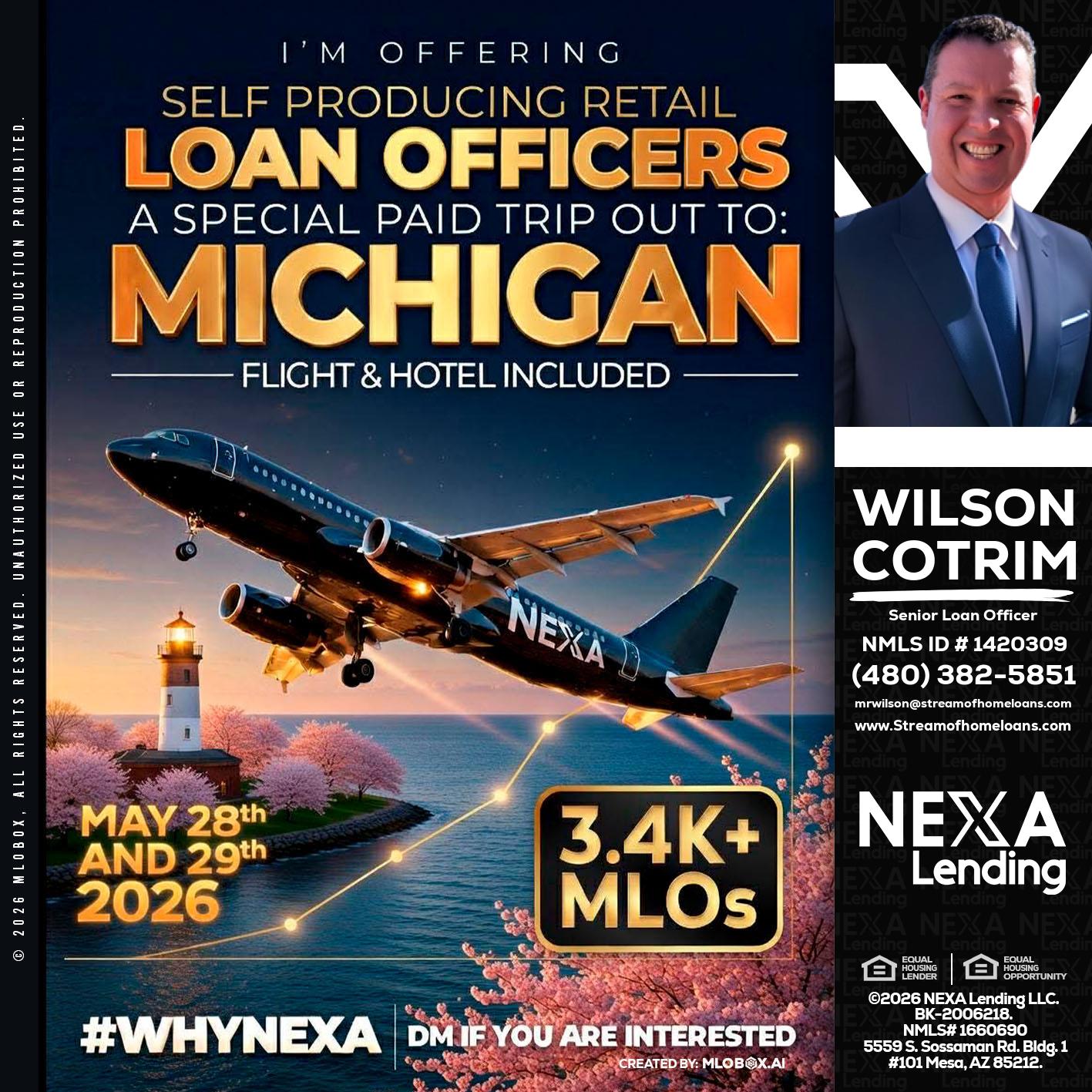 MICHIGAN TRIP - Wilson Cotrim -Senior Loan Officer