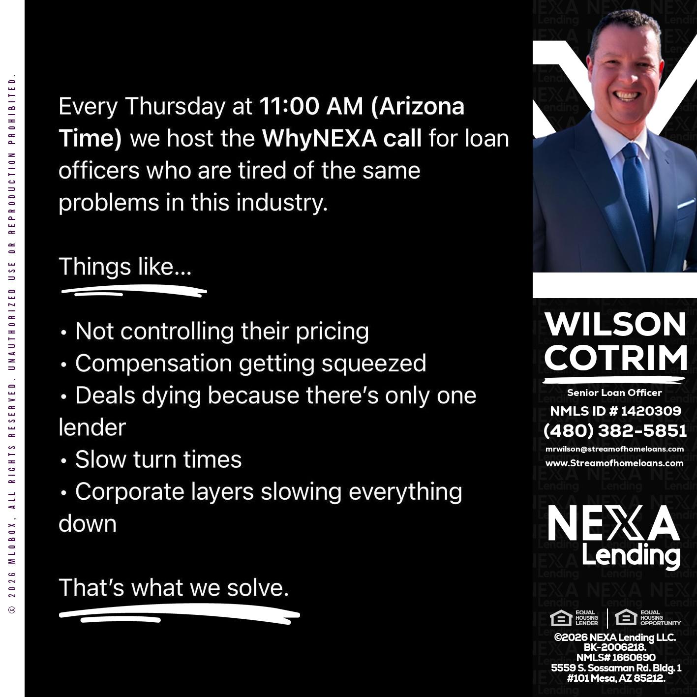 WHY NEXA - Wilson Cotrim -Senior Loan Officer
