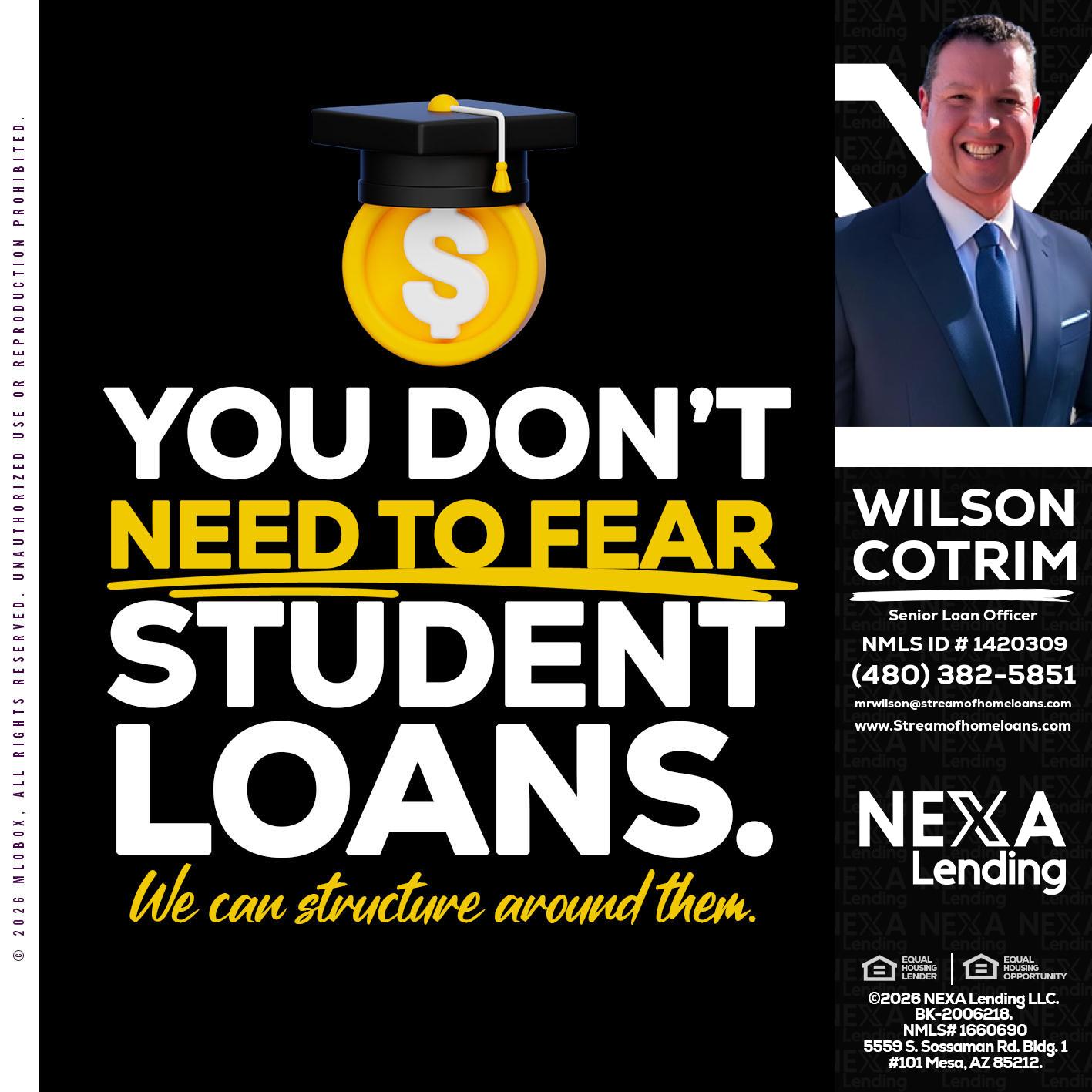 YOU DONT NEED - Wilson Cotrim -Senior Loan Officer