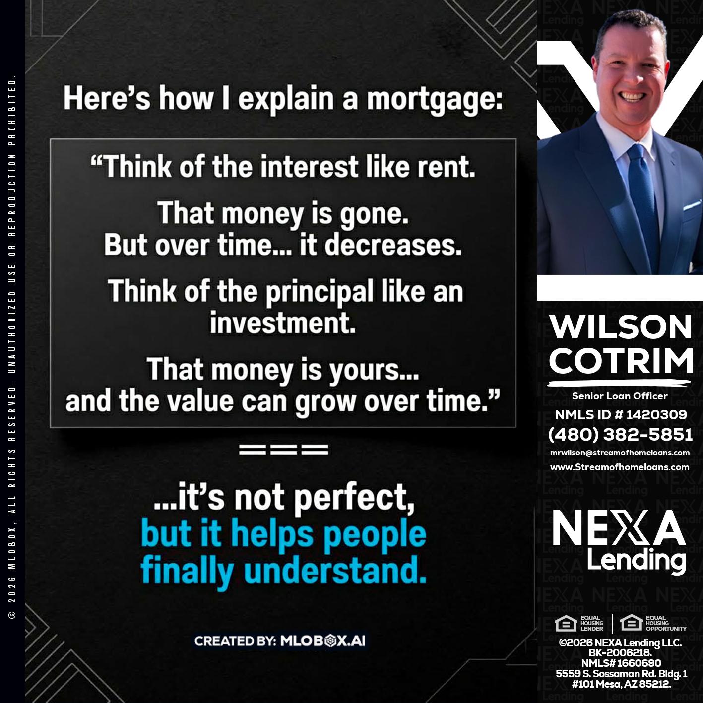 HERES NOW - Wilson Cotrim -Senior Loan Officer