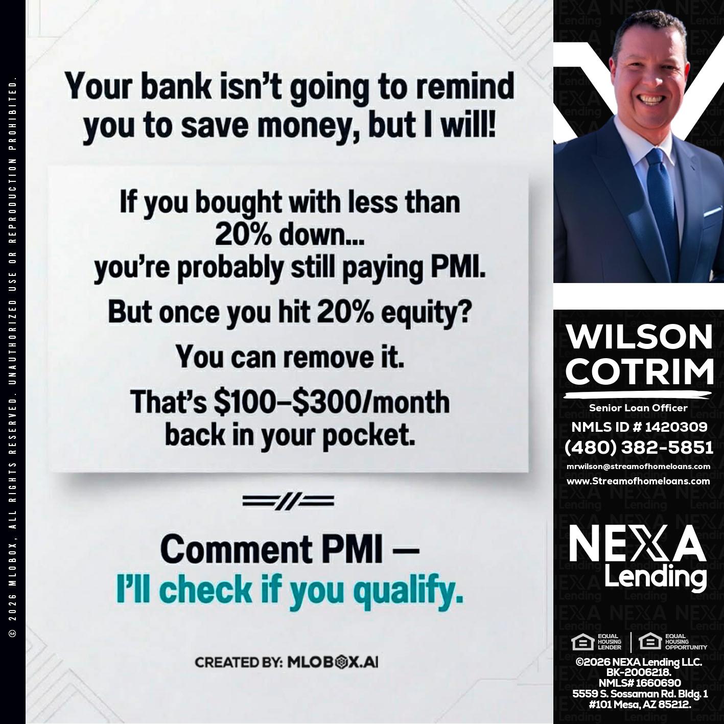 YOUR BANK ISNT - Wilson Cotrim -Senior Loan Officer