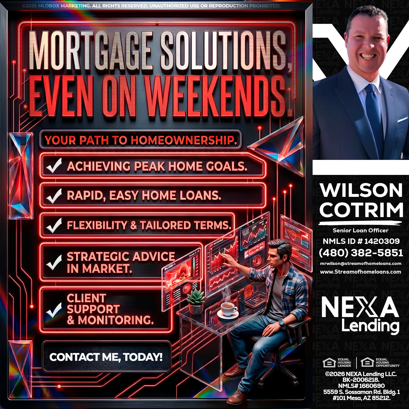 WEEKEND SOLUTIONS - Wilson Cotrim -Senior Loan Officer