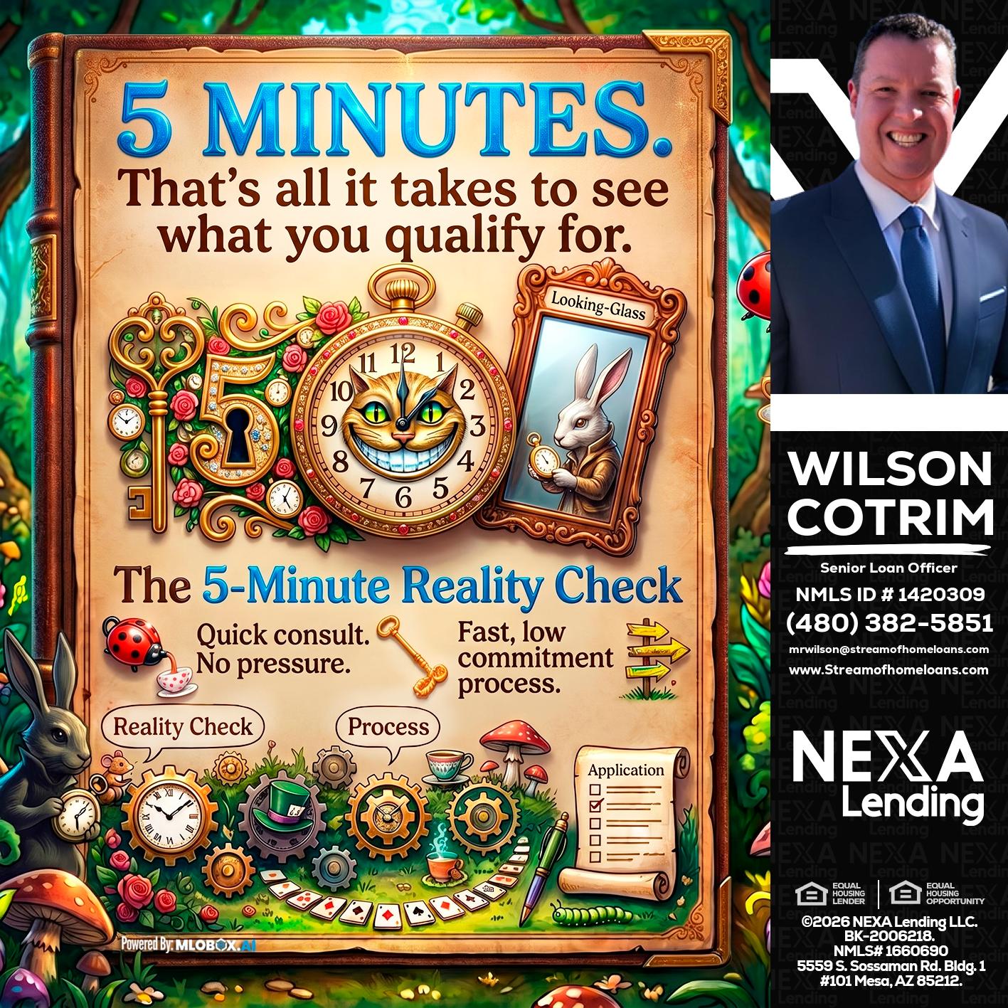 Reality Check! - Wilson Cotrim -Senior Loan Officer