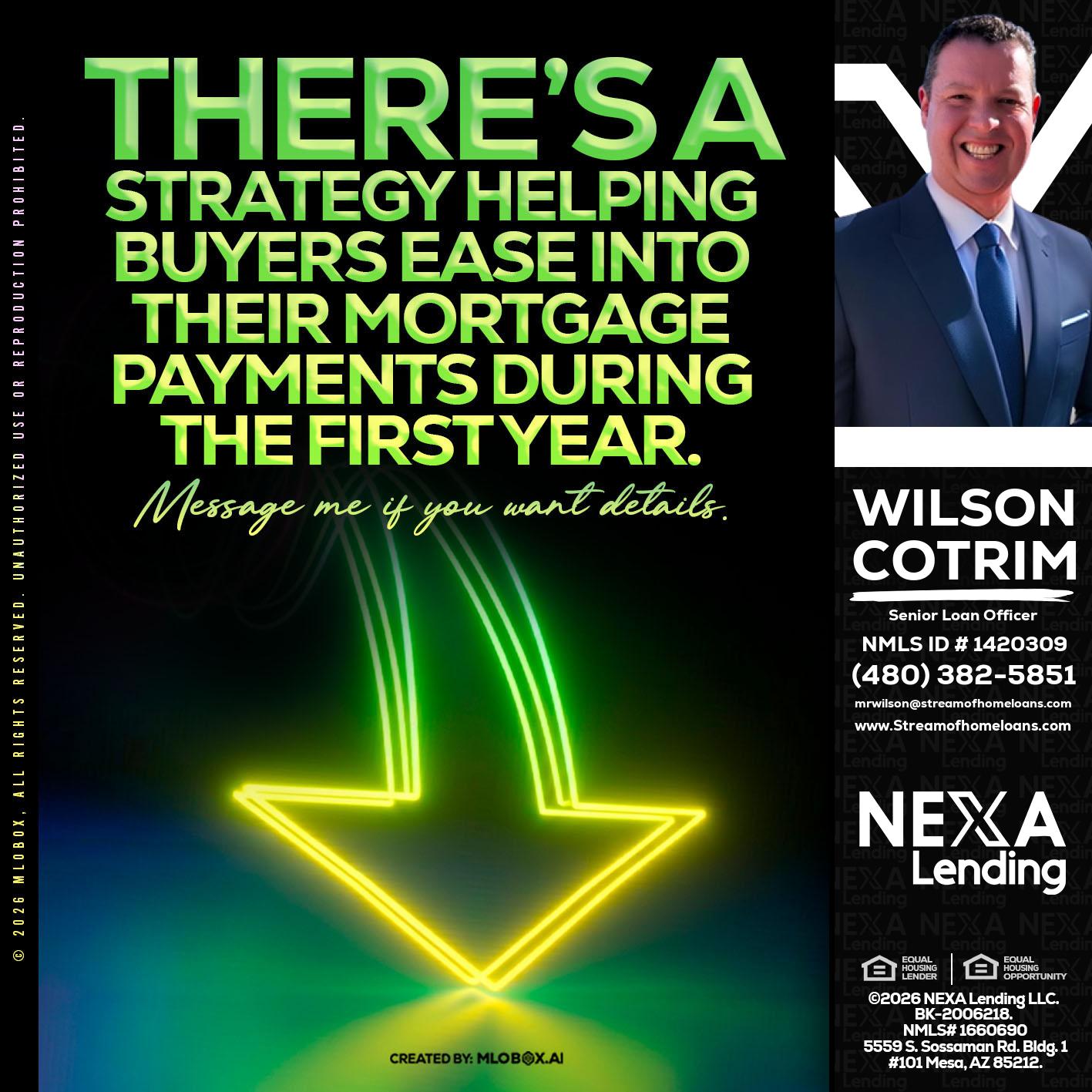 THERES A STATEGY - Wilson Cotrim -Senior Loan Officer