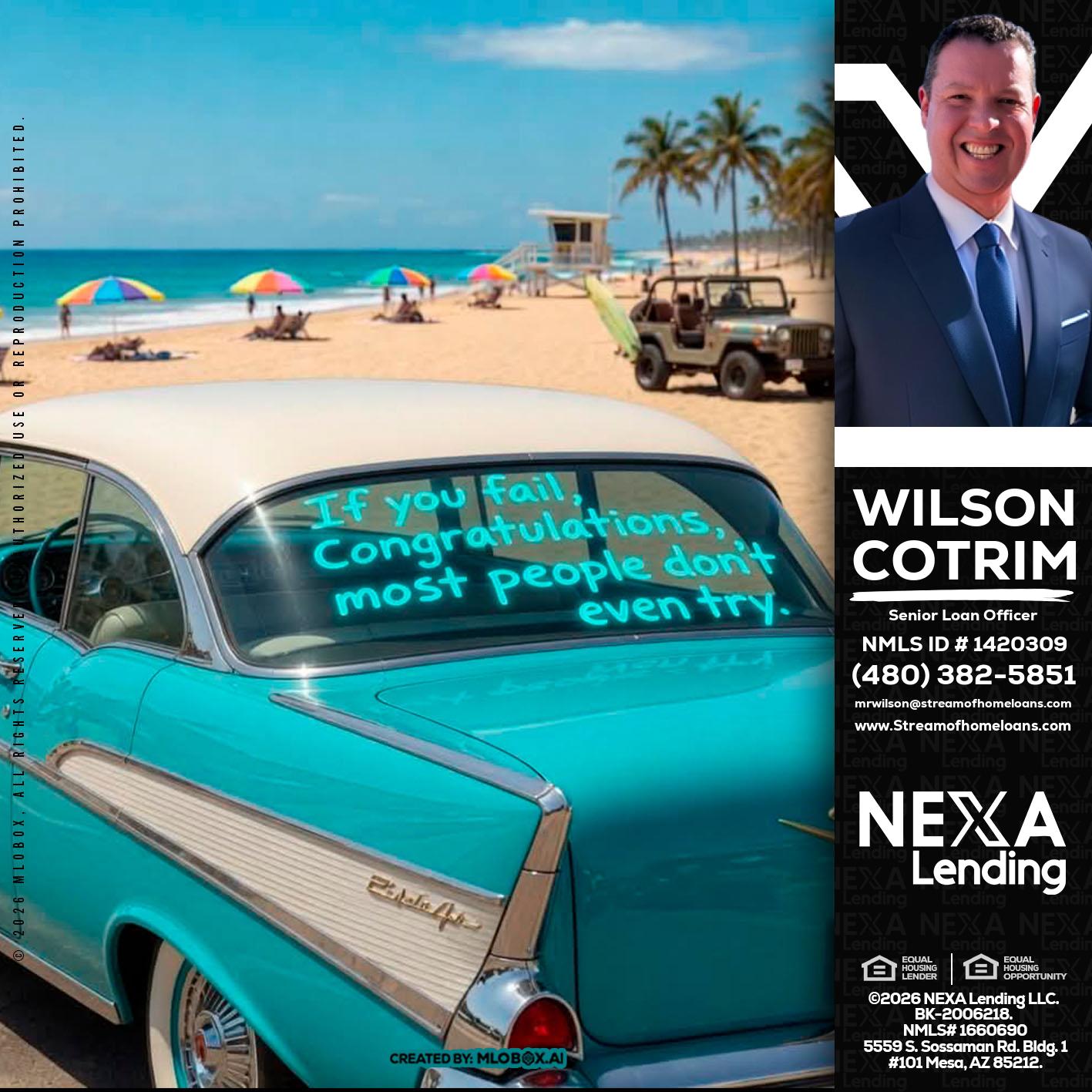 if you - Wilson Cotrim -Senior Loan Officer
