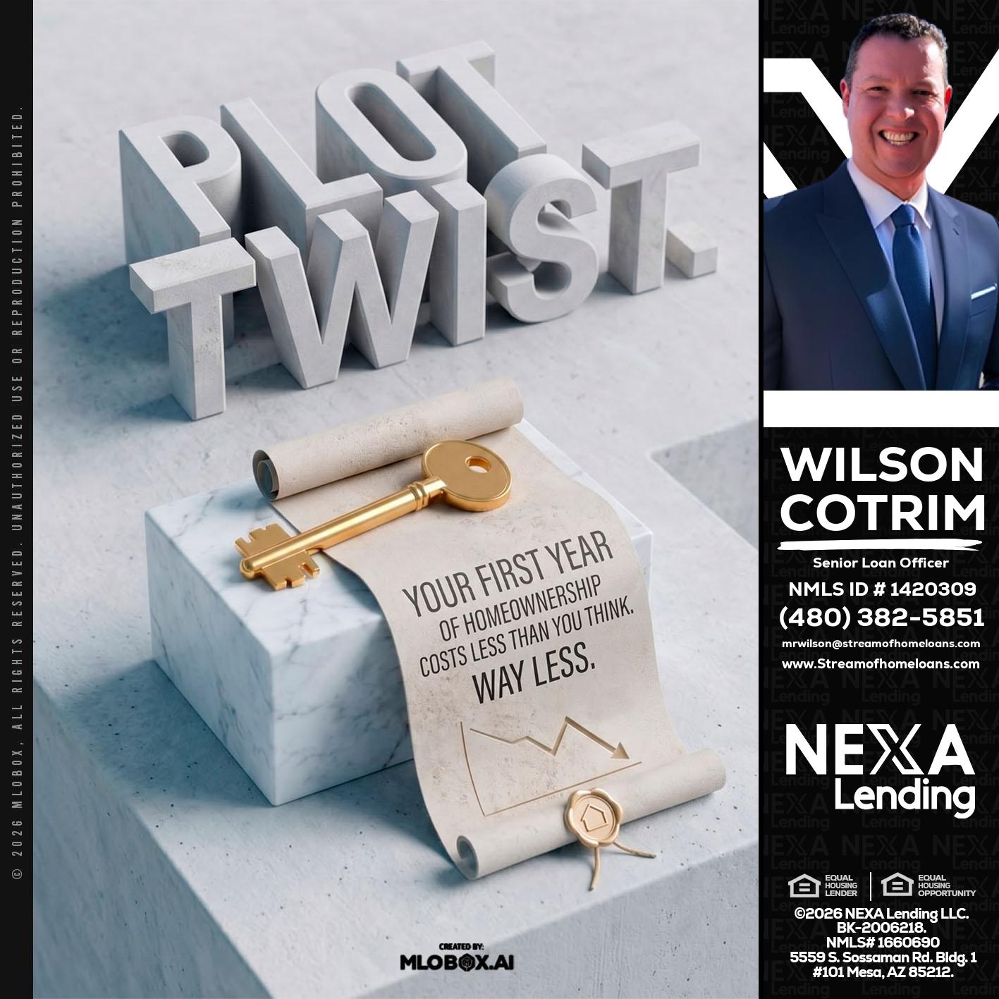PLOT TWIST - Wilson Cotrim -Senior Loan Officer