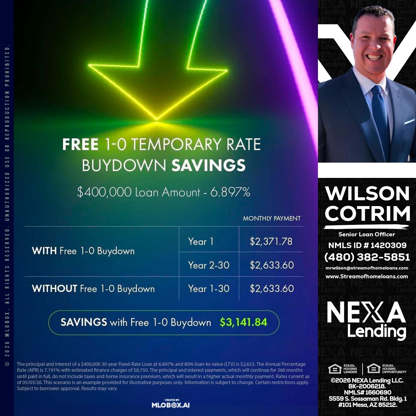 BUYDOWN - Wilson Cotrim -Senior Loan Officer