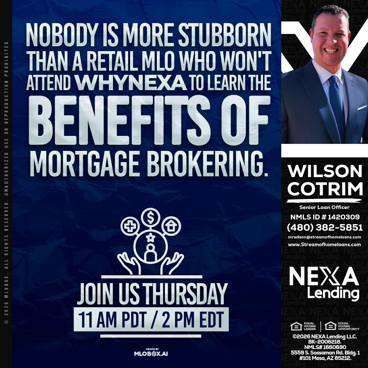 WHY NEXA - Wilson Cotrim -Senior Loan Officer