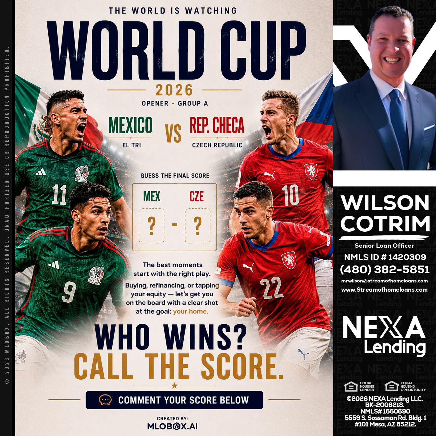 WORLD CUP 2026 - Wilson Cotrim -Senior Loan Officer