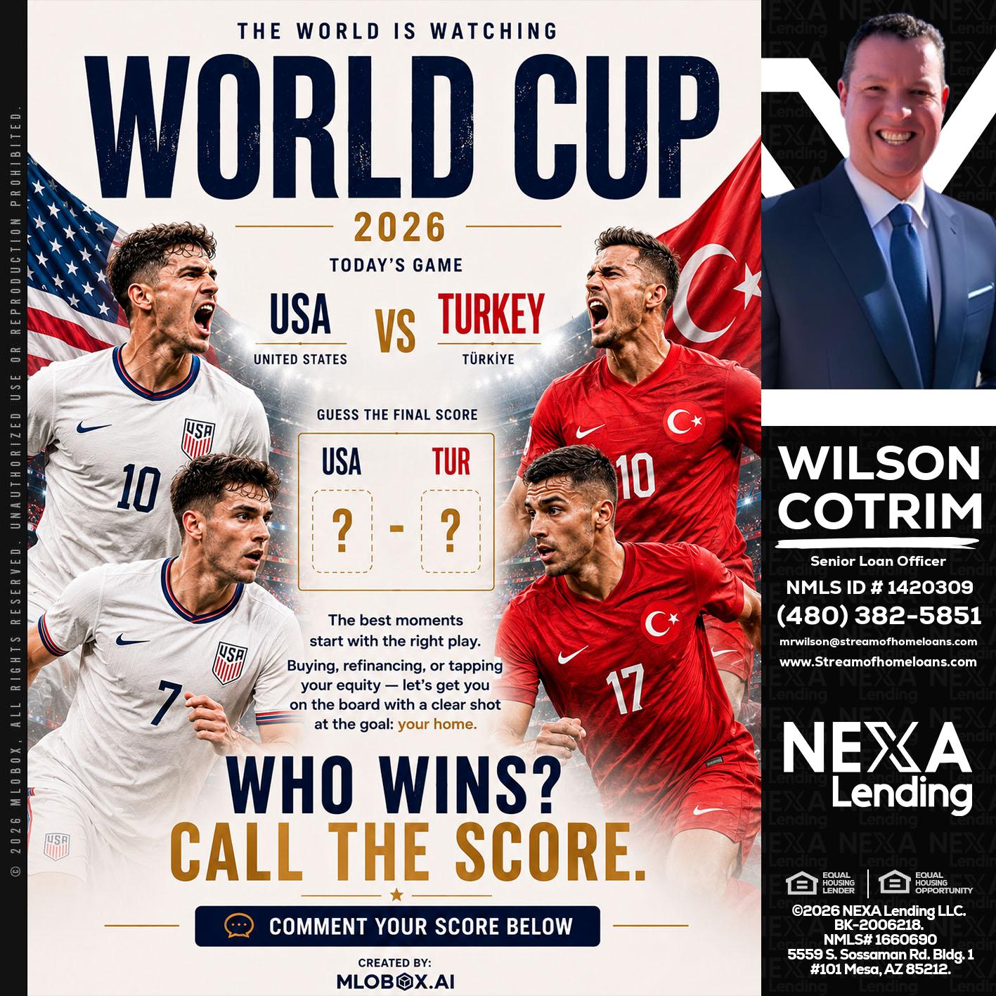 WORLD CUP 2026 - Wilson Cotrim -Senior Loan Officer