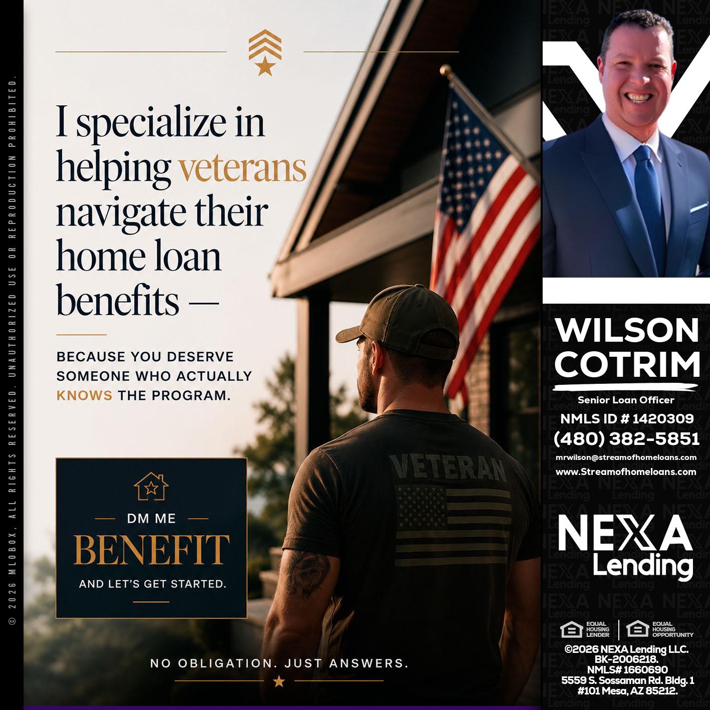 I SPECIALIZE - Wilson Cotrim -Senior Loan Officer