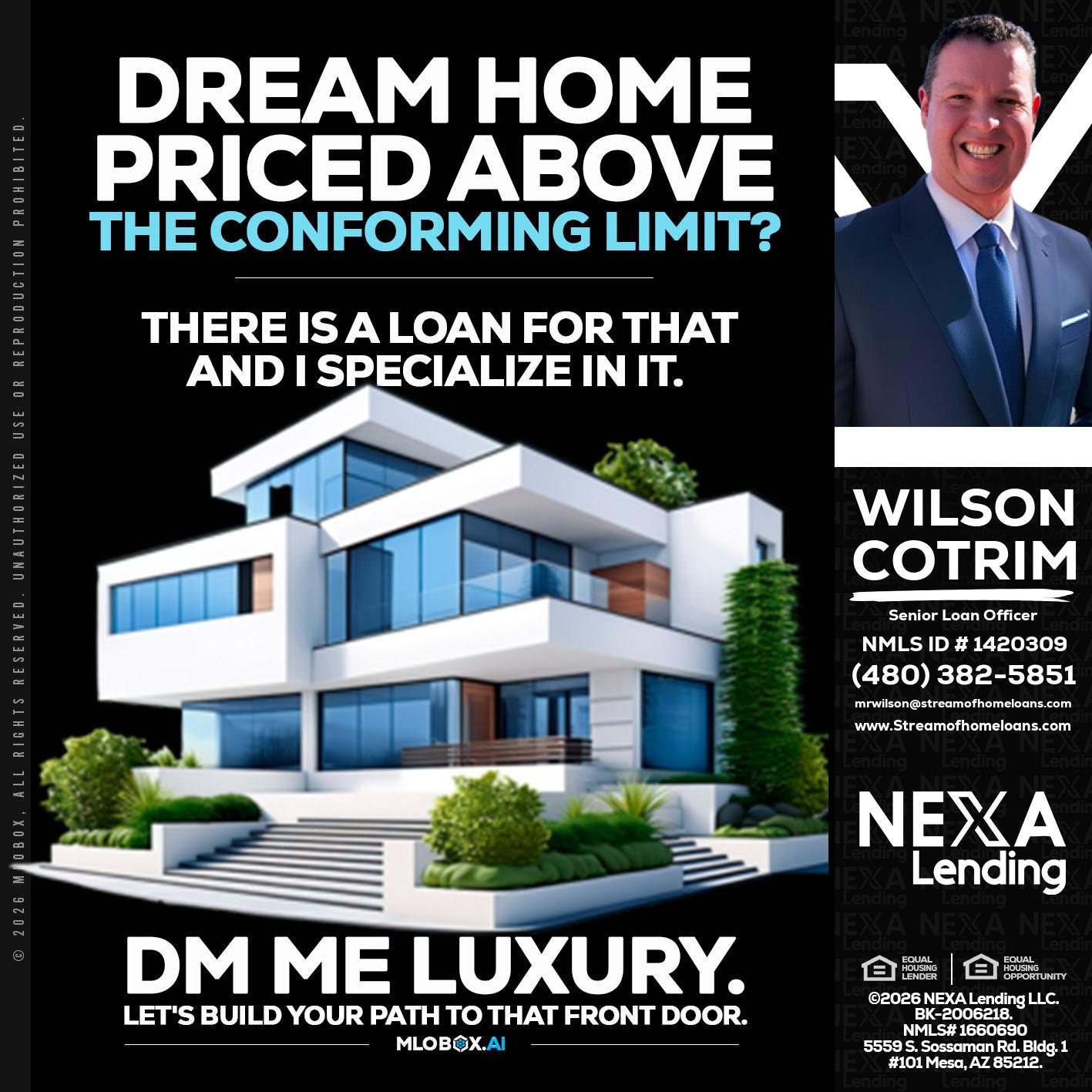 DREAM HOME - Wilson Cotrim -Senior Loan Officer